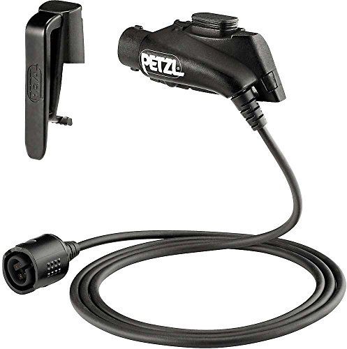 PETZL Erwachsene BELTKIT 2 Bluetooth Verlängerungskabel Und Gürtelclip Für Die Nao +-stirnlampe, Schwarz, One Size