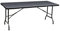 Beach & Pool LEMODO Klapptisch in Rattan-Optik, Gartentisch klappbar 180 x 75 cm, Buffettisch bis 150 kg belastbar, Stabiler Partytisch, zusammengeklappt als Koffertisch leicht zu transportieren