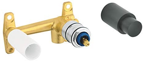 GROHE UP, Unterputz Einbaukörper, universal (1/2″, für die Wandmontage von 2-Loch-Waschtischarmaturen, Einbautiefe 45 bis 75 mm, inkl. Einbauschablone), 32635000