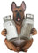 Ebros Gift Deutscher Schäferhund Salz- und Pfefferstreuer-Set aus Premium Cold Cast Polyresin