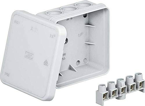 OBO Bettermann SISTEMA CONEX.FIJ 2000326 Abzweigkasten (L x B x H) 40 x 85 x 85mm Grau IP54, 3 Stück