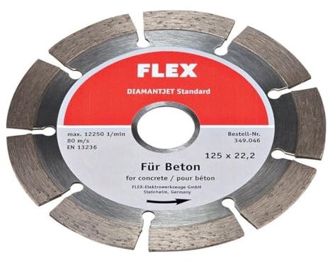 FLEX A349.046 Disc De Diamante O 125 para Hormigon for DIYers & Professionals, Built for Cutting and Finishing Jobs