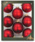 Krebs Glas Lauscha - Weihnachtsdekoration/Christbaumschmuck aus Glas - Unifarbende Kugeln - Menge: 8 Stück - Farbe: Satin-Rot - Größe: ca. 7 cm