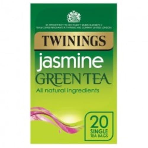Twinings Jasmine Green Tea, 20 Tea Bags | Green Tea, Jasmine Blossom, Scented Leaf, Floral Notes, Natural Ingredients, Heat Sealed Tea Bags