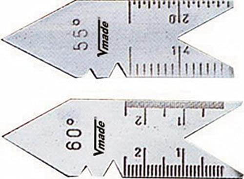 VOGEL 472001 - Patrones triangulares de acero para roscas - Tipo de rosca Whitworth - 55 grados
