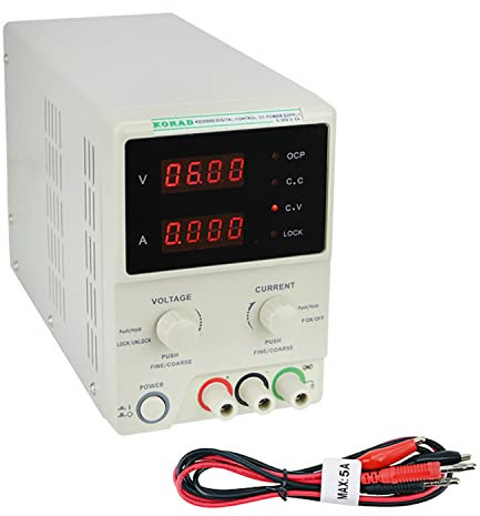 KORAD KD3005D - Fuente de alimentación Lineal Ajustable de precisión Variable de 30 V, 5 A CC, Grado de Laboratorio regulado digitalmente..