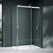 Mai & Mai Paroi de douche porte de douche coulissante cabine de douche 100x100 en verre trempé transparent pare douche avec receveur de douche RAV17K