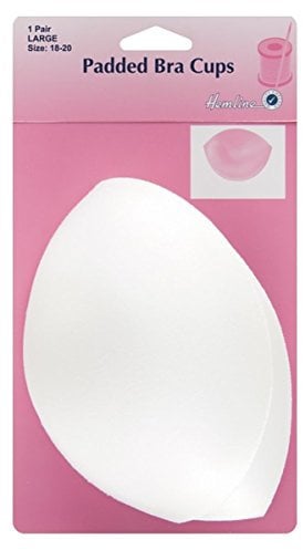 Hemline Women's Bra Cup, White, Large