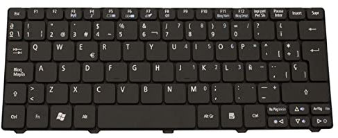 Acer Keyboard (Spanish) Black, KB.I100A.080 (Black)