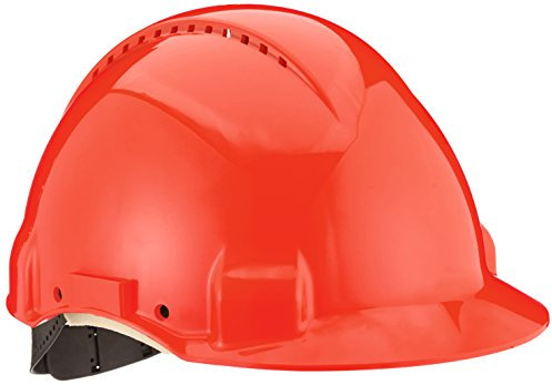 3M Schutzhelm, Uvicator, Pinlock-Verschluss, belüftet, Lederschweißband, Rot, G3000DUV-RD