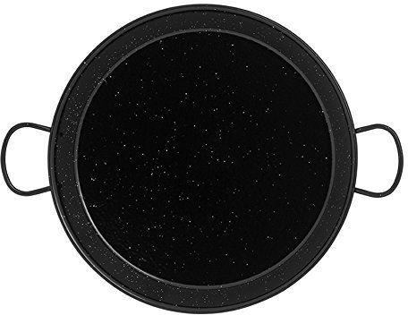 Imex El Zorro 63029-Pfanne El Zorro 63029-Paellera, Esmaltado, Negro, 65 cm