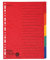 Original Falken Karton-Register überbreit für DIN A4+ 24,5 x 30 cm volle Höhe mit Organisationsdruck 5-teilig vollfarbig zur Ablage von Prospekt- und Klarsichthüllen