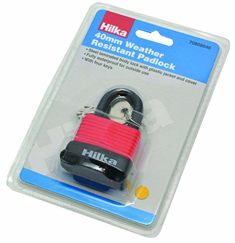 Hilka 70808040 40 mm Weather Resistant Padlock