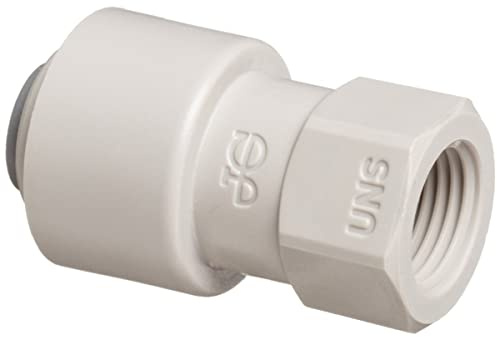 JOHN GUEST TAP ADAPTOR. Push-fit Tube O.D. 1/4 to 7/16-24 UNS Thread. Speedfit Part No CI3208U7S. Inch Size Threaded Acetal Fittings for Drinks Dispensers and Pure Water.