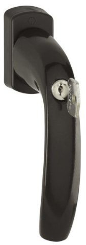 HOPPE Fenstergriff duraplus New York in Aluminium dunkelbraun /abschliessbar/ (mit TBT1)