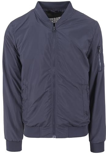 Urban Classic Men's Light Bomber Jacket, Blue (Navy), X-Large