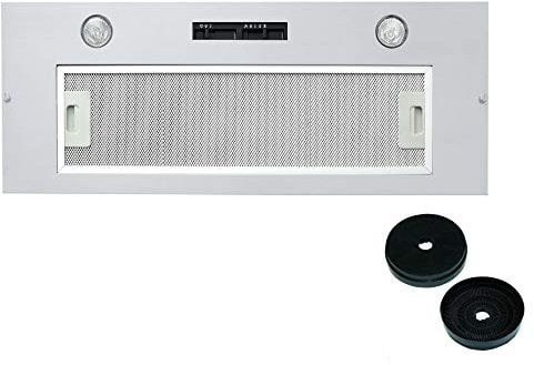 Cookology BUCH900SS Integrated Ceiling Extractor Fan | 90cm Built-in Canopy Cooker Hood & Recirculating Filters