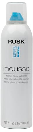 RUSK Designer Collection Mousse Maximum Volume and Control, Firm-Holding Styling Mousse, 8.8 oz