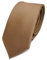 TigerTie Herren Krawatte 6 cm schmale Satin Tie in gold einfarbig uni Business, festliche Veranstaltungen und Freizeit