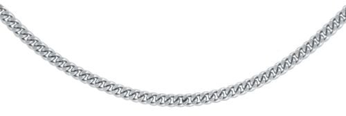 Carissima Gold Damen Diamantschliff Panzerkette 18k(750) Weißgold 1.7mm 51cm/20zoll
