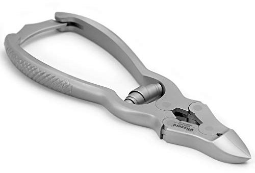 Blizzard Podologie Porte-à-faux PETITES Orteil Coupe-ongles Pince - Professionnel podologie Coupeur Outil - 12cm ALLEMAND Inox Baril Ressort Pédicure pince - approuvé CE Soin De Pieds outil Avec GRATUIT Ongle Coiffeur CADEAU