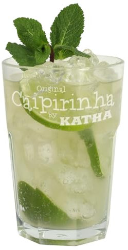 Herz & Heim® Caipirinha Glas mit Gravur des eigenen Namens