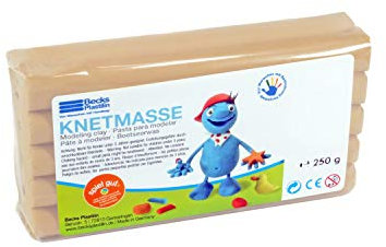 Becks Plastilin B100463 Knete, Natur, 250 g
