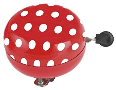 M-Wave Fahrradglocke Ding Dong Ladybird rot 2-Klang Ø 80mm XXL Fahrradklingel