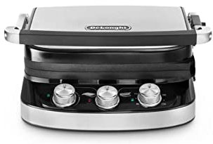 DeLonghi 0179415012 Contact Grill, Stahl/schwarz