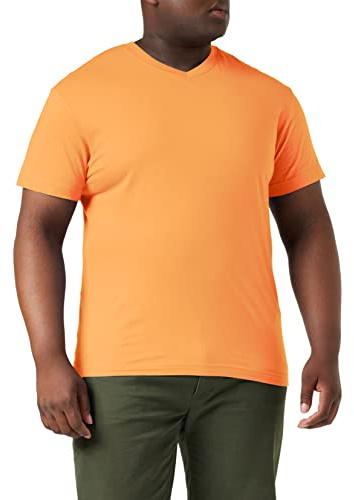 Stedman Apparel Herren Classic-T V-Ausschnitt/ST2300 Regular Fit Kurzarm T-Shirt, Orange, S