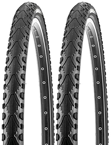 P4B | 2X 28 Zoll Fahrradreifen (40-622) 28 x 1.50 | Trekking Reifen mit Stollen an den Seiten für optimales Rollen auf Straßen, Schotter, Waldwege