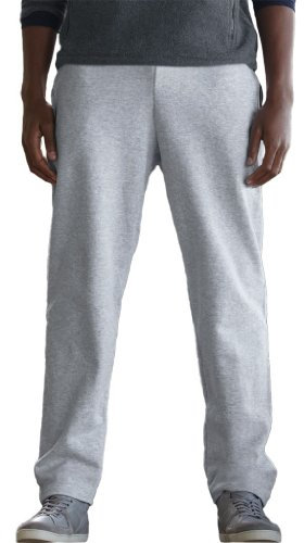 Fruit of the Loom Classic Open Leg Jog Pants Graumeliert,XL