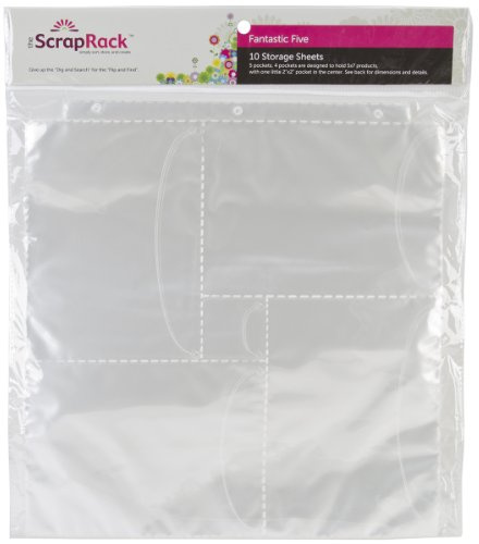 Totally-Tiffany ScrapRack Basic Storage Pages 10/Pkg-Fantastic 5 One Size