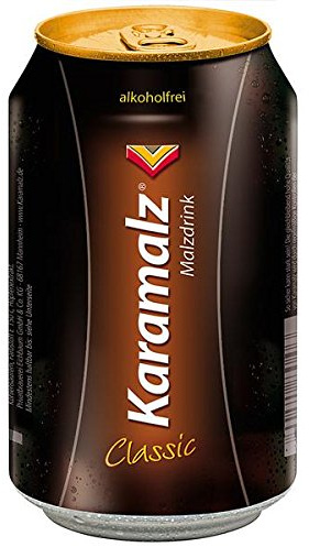 24 Dosen a 0,33L Orginal Karamalz Malzbier Alkoholfrei Kara Malz malztrunk inc.6.00€ EINWEG Pfand + Space Riegel a 45g von Onlineshop Bormann