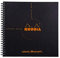 Rhodia 193639C Reverse Book (Dot Grid, quadratisch, ideal für Ihre Notizen, 21 x 21 cm, 80 Blat) 1 Stück schwarz