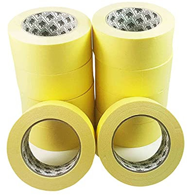 10 Rollen 48mm Indasa MTE 80°C Abdeckband Malerkrepp Abklebeband Kreppband