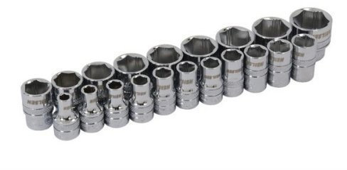 20 Piece Xi-on 3/8 Socket Set ON Rail for Damaged Nuts