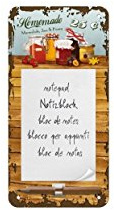 Nostalgic-Art 84021 Home und Country Homemade Marmalade, Notizblock-Schild, 10 x 20 cm