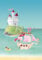 Wandpiraten 4260284290351 Fototapete Pink Pirates, 3 Bahnen, 139.5 x 200 cm