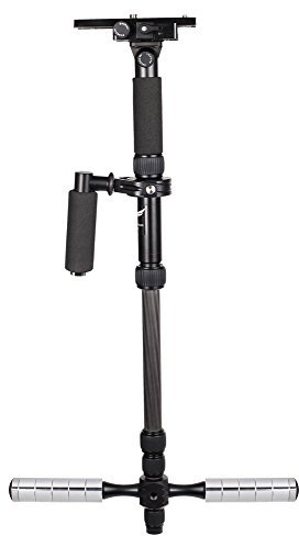 Jaguar Schwebestativ (FC002) von Firmcam mit Standspinne- Stabilisator, Monopod und Standstativ in einem für DSLR, Kamera, Video und Camcorder bis 4,5kg