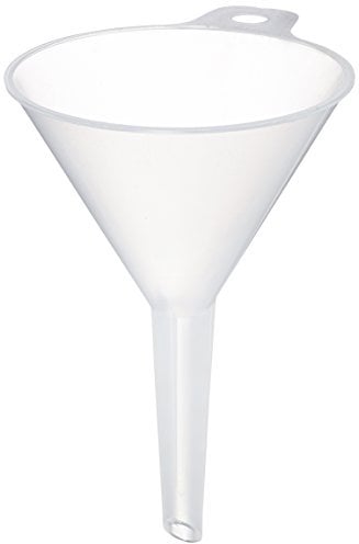 neoLab Entonnoir E-1654 (polypropylène) - Diamètre de la tige : 75 mm - Diamètre de la tige : 6 mm - Blanc