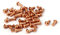sourcing map 3mm x 6mm Runder Kopf Kupfer massiv Nieten gurthalteband Hardware Gold Ton 60PCS de