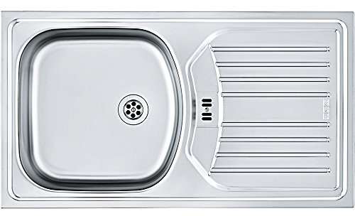 FRANKE 101.0368.952 Fregadero de Acero Inoxidable 614 Nova, Acabado Satinado