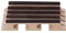 Bqlzr Holzfarbe 4 String Banjo Ukulele Guitar Bridge String Instruments Pack von 5