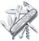 Victorinox Schweizer Taschenmesser, Climber, Multitool, Swiss Army Knife, 14 Funktionen, Klinge, Korkenzieher, Silber Transp.