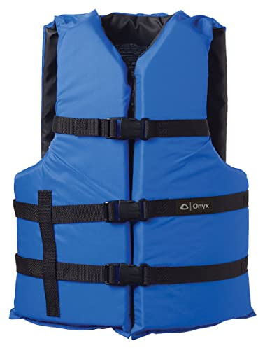 ONYX General Purpose Boating Life Jacket, Universal, Blue