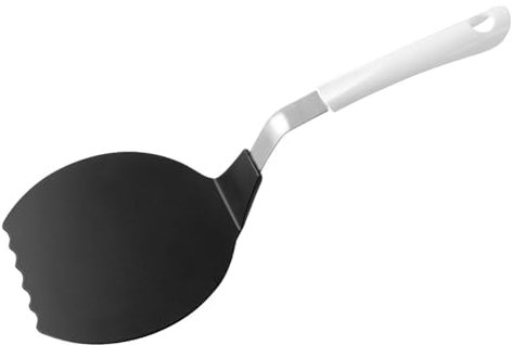 Fackelmann 49282 Spatule à omelette et crêpes, Spatule à crêpes, Spatule de cuisine, Ustensile de cuisine, Polypropylène, Nylon, Noir, Blanc, 35 cm x 16 cm x 6 cm
