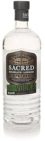 Sacred Organic Vodka 70cl - Dry & Smooth, Organic - Vacuum Distilled at Award Winning Distillery in London