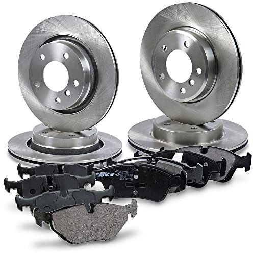 BESTPRICE Bremsenset inkl. Bremsscheiben vorne Ø 300 mm + hinten Ø 294 mm + Bremsbeläge vorne und hinten, Kompatibel mit BMW 3 (E46), 3 Cabrio (E46), 3 Compact (E46), 3 Coupe (E46), 3 Touring (E46)