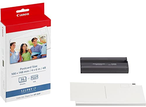Canon KP-36IP – Tintenpatrone für Drucker (4 x 6, Thermosublimation)